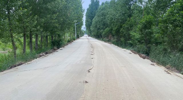 沂源縣縣鄉道項目魯溝路大修工程水穩基層全線(xiàn)貫通